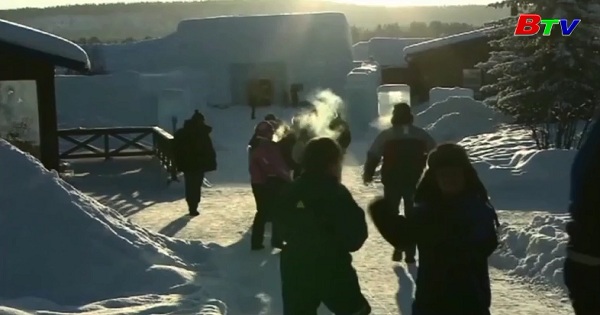 Độc đáo khách sạn băng tuyết tại Thụy Điển